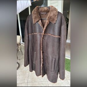 Marc New York Dark Brown Shearling Coat